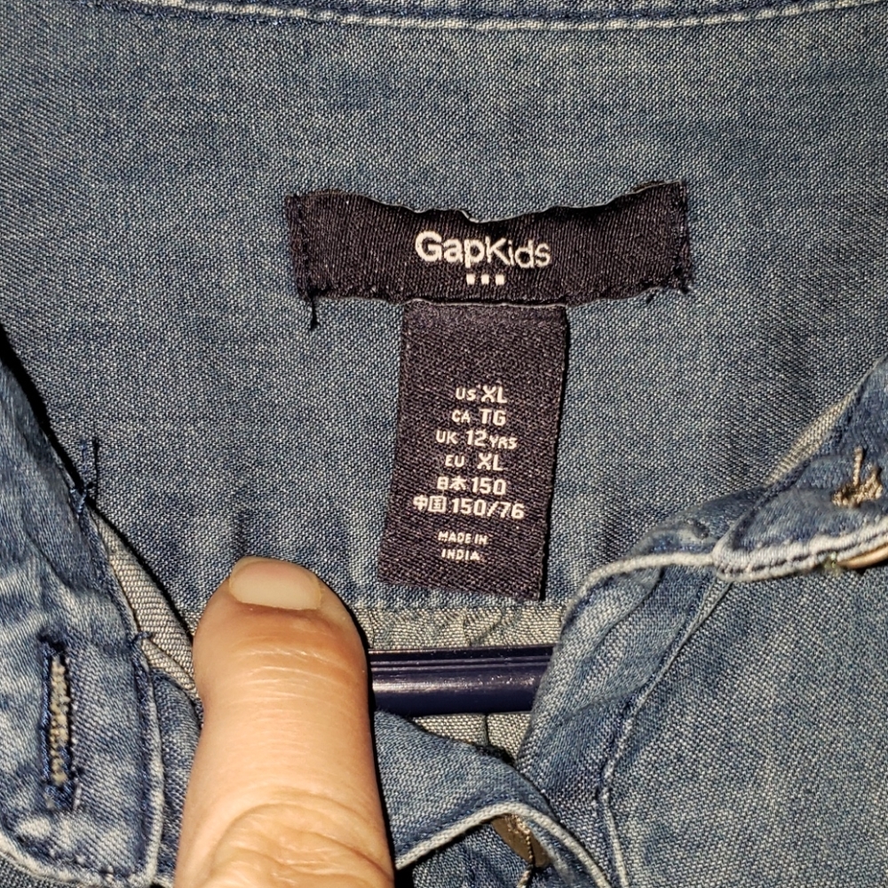 🌹🎉HostPick!🎉🌹GAPKIDS Girl's Light Denim Tunic - Picture 2 of 7